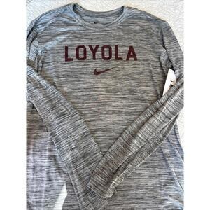 Nike Men's Loyola Long Sleeve Activewear dri-fit Shirt size large